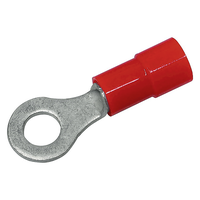 Cosse à anneau isolée M3 (0.25-1.5 mm2) rouge UE 11 pcs.