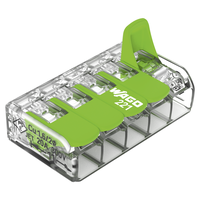 WAGO Steckklemme COMPACT Green Range 5x 0.14-4mm² mit Betätigungshebel
