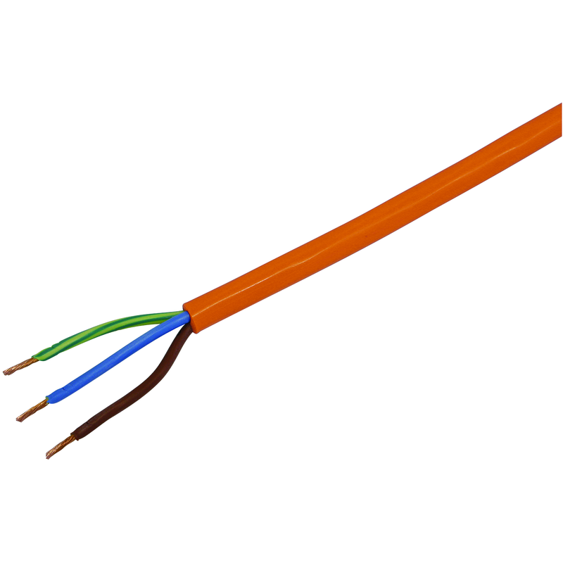 Câble PUR 3x1.5mm² LNPE orange bague 10m