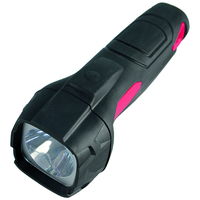 Lampe de poche à LED Plastique noir / rouge