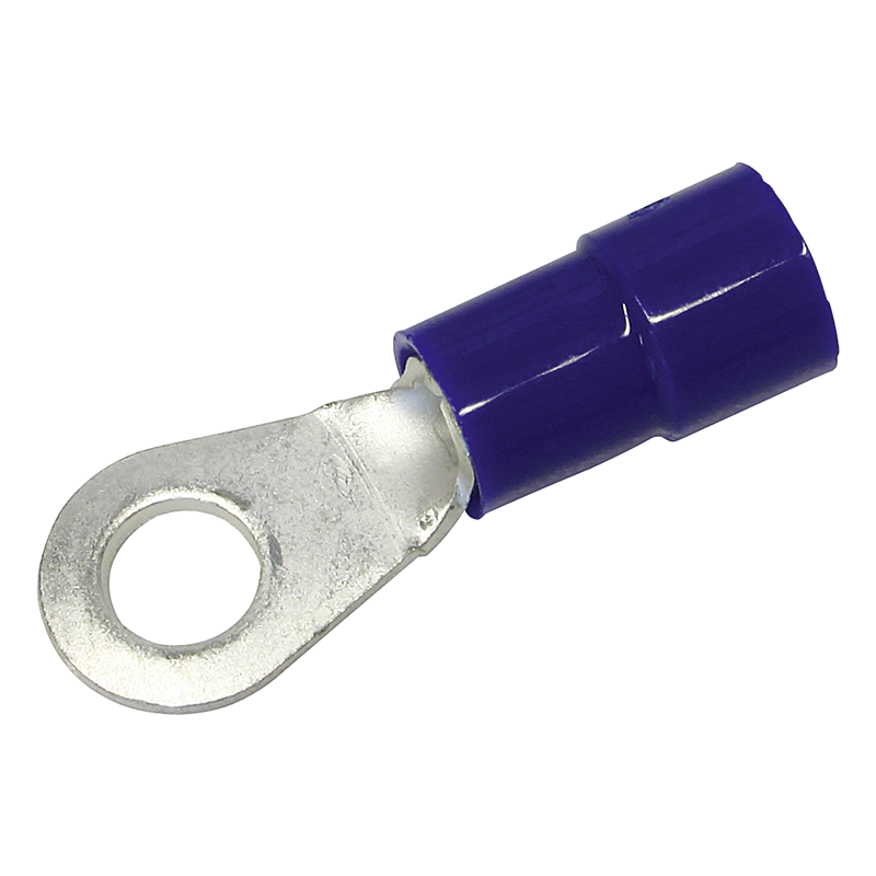 Capocorda ad anello isolato M4 (1.5-2.5mm2) blu PU 12 pz.