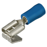 Flachsteckhülse mit Abzweigung isoliert 6.3x0.8mm (1.5-2.5mm2) blau VPE 4 Stk.