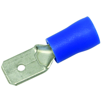 Flachstecker isoliert 6.3x0.8mm (1.5-2.5mm2) blau VPE 100 Stk.
