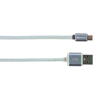 SKROSS Ladekabel CHARGE'N SYNC Steel Line Micro-USB 1m 5V/2.4A si