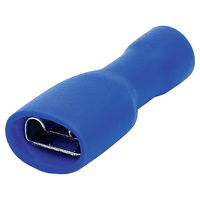 Flachsteckhülse vollisoliert 6.3x0.8mm (1.5-2.5mm2) blau VPE 4 Stk