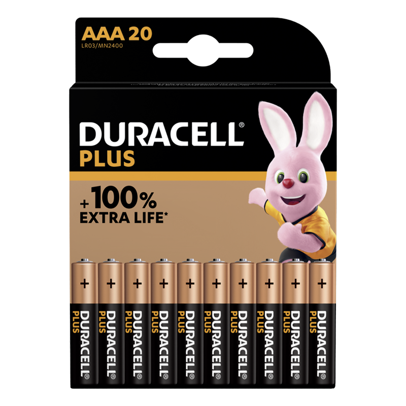 Duracell Plus 1.5V MN2400 LR03 AAA