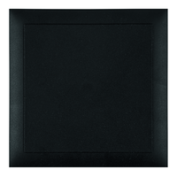 Couvercle à enficher noir avec support diagonal 130x130x7mm
