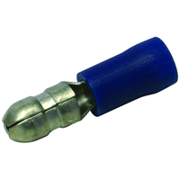 Rundstecker isoliert 4mm (1.5-2.5mm2) blau VPE 100 Stk.