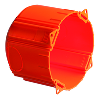 Boîte d'encastrement orange 76x76x58mm
