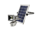 WORKLIGHT Solar LED Strahler 10W silber mit PIR 180° 12m