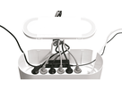 D-Line Gestion des câbles Design Box blanc 410x165x135mm
