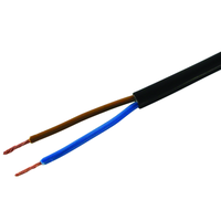 Câble Td 2x1mm² noir, bobine 100m