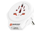 SKROSS Adapt. de voyage PRO Monde - Monde +1xUSB-A 3 pôles max. 7A avec fusible