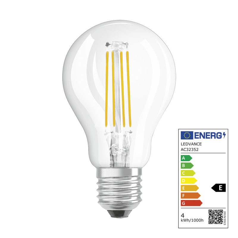 Osram LED Star Retrofit Classic P E27 240V 4W 470lm WW