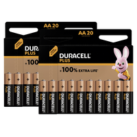 Duracell Plus Power 20+20 Pack MN1500 LR6 AA