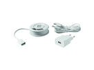 Passe-câbles de table avec 2x USB-A 5V/2A + câble de raccord. 1.5m bl