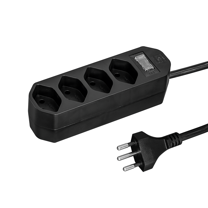 Multiprise COMPACT 4xT13 1.5m avec interrupteur nr