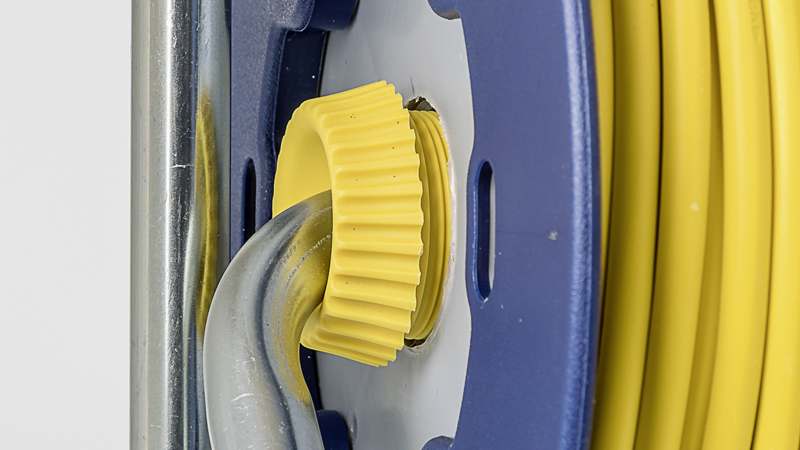 Kunststoff Gerätekabelrolle LOOP 1+1xT13 Td 3x1mm2 40m bl/gr