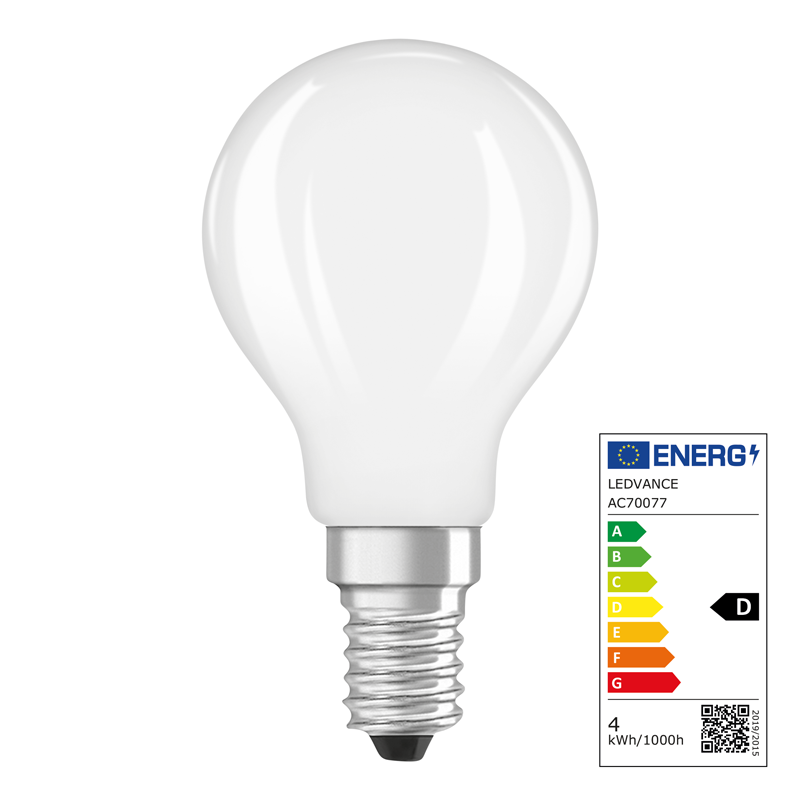 Osram LED Star Retrofit Classic P E14 240V 3.4W 470lm WW