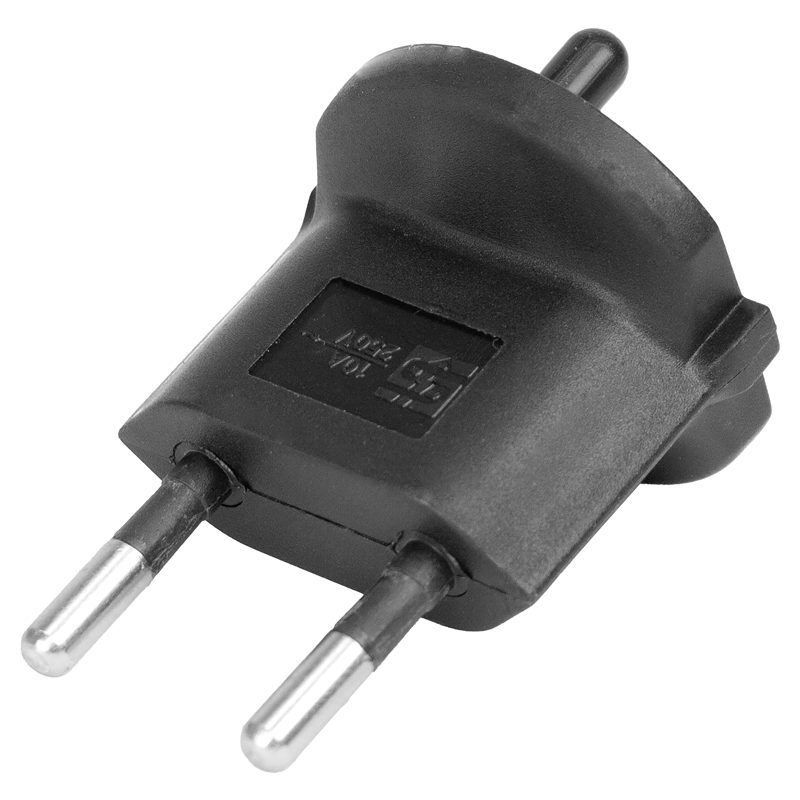 FIX Adapter Deutschland CEE7/17 - Schweiz T11 2-polig sw