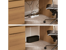 D-Line Gestion des câbles Design Box noir 410x165x135mm