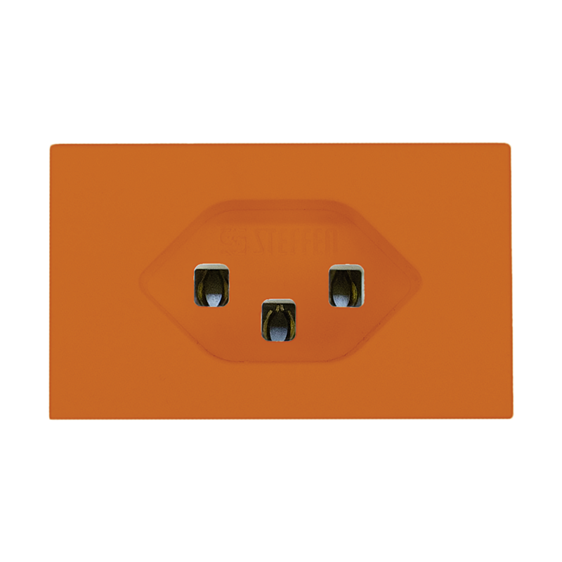 FLF Prise 1xT23 (16A/250V) avec bornes à fiche Gr.1 or