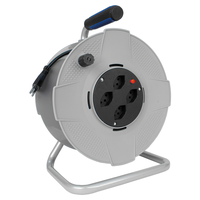 Avvolgicavo in plastica 4xT13 Td 3x1mm² 40m grigio/nero