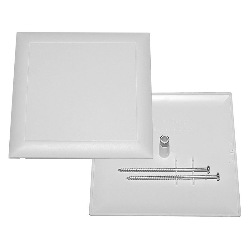 Abdeckplatte weiss steckbar 96x96mm