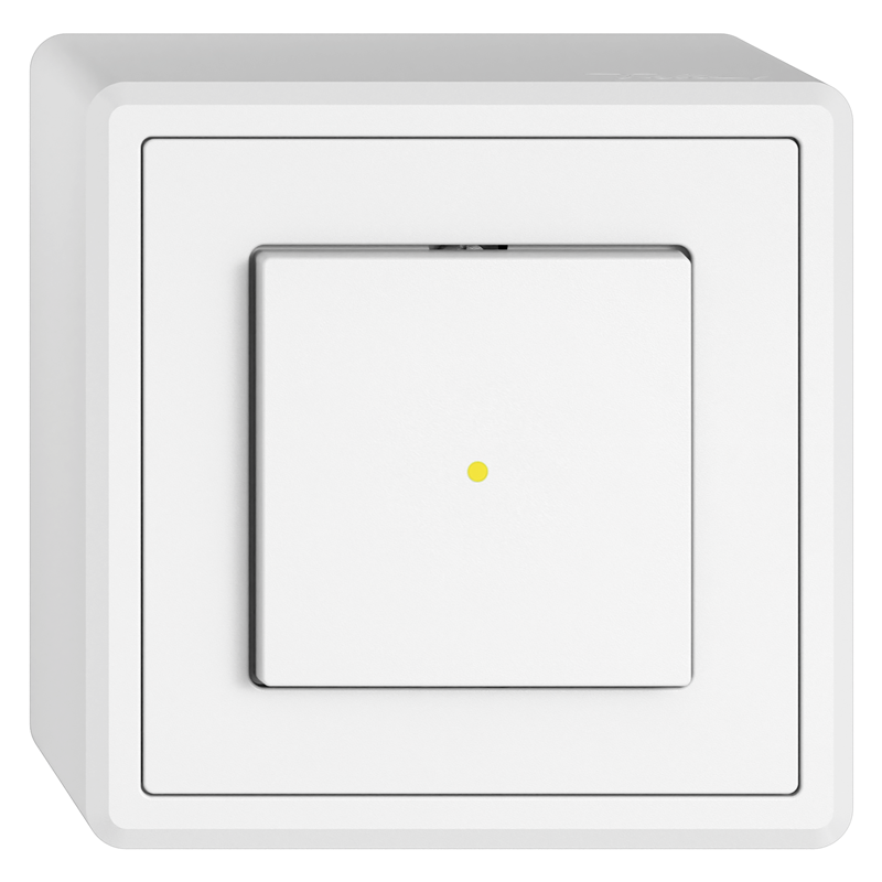 EDIZIO.liv Interr. app. CONT. DE FERM.-OUVERT. 1L lumin. (LED jaune) bl