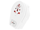 SKROSS Adaptateur de voyage Monde - UK + 1xUSB-C 3 pôles max. 7A bl