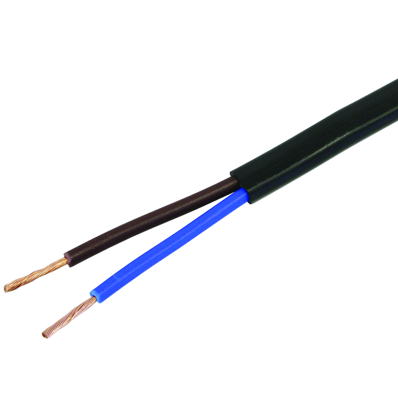 Cavo Tdf 2x1mm² nero anello 5m