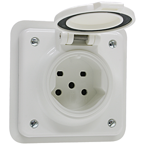 MICA Presa da inc. umido 1xT15 (10A/400V) IP54 bi