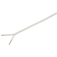 Cavo per altoparlanti 2x0.75mm² bianco anello 10m