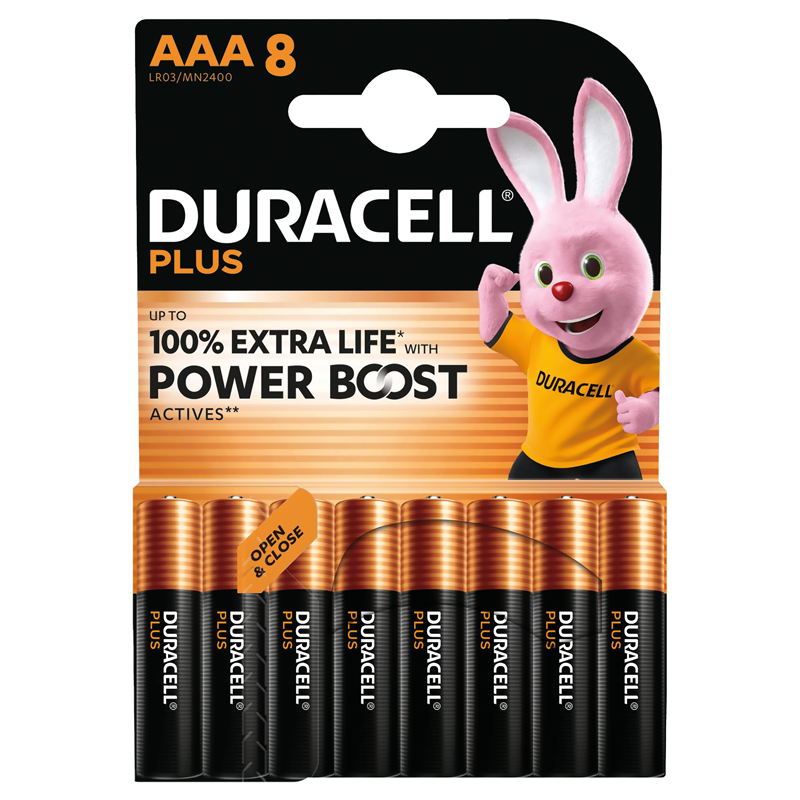 Duracell Plus Power 1.5V 8/MN2400 LR03 AAA