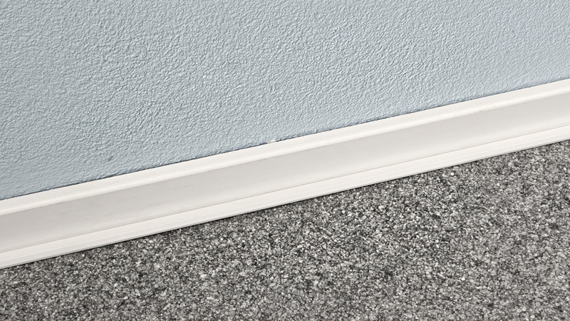 Single canale per cavi 22x10mm 3 barre 1m autoadesivo bianco