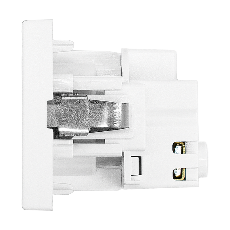 FLF Steckdose 1xT13 mit Schraubklemmen Gr.1 ws