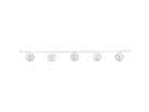 GardenLine LED Lampion-Lichterkette 10x0.06W LED warm weiss 5.5m IP55