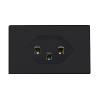 FLF Steckdose 1xT23 (16A/250V) mit Steckklemmen Gr.1 sw