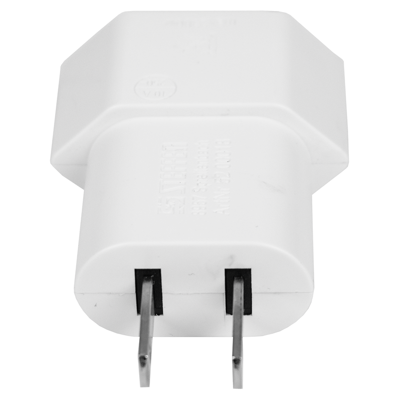 Adaptateur de voyage Euro - USA 2 pôles max. 10A bl