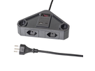 Steckdosenleiste CORNER 4xT13 + 1xUSB-A + 1xUSB-C 2m ant