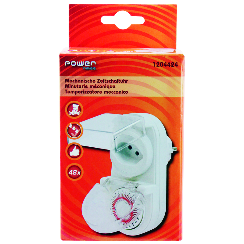Timer mechanisch 24h-Zyklus / Schaltabstand 30min IP44 ws