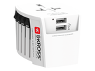 SKROSS Reiseadapter MUV World - World + 2xUSB-A 2-polig max. 2.5A mit Sicherung