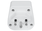 Adaptateur de voyage UK - Suisse 3 pôles max. 10A avec fusible bl