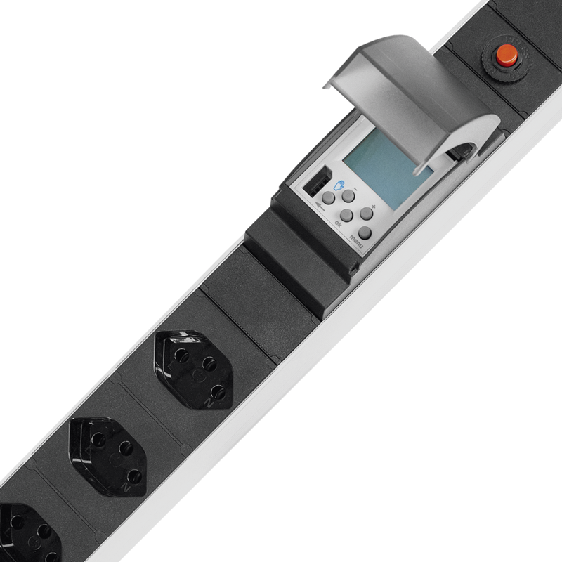 Steckdosenleiste ALU MODULAR SILVER 5xT13 3m mit Digital-Timer si/sw
