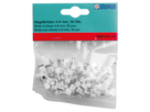 Brida con chiodo 4x6 bianco (2x1.0) 50 pzi.