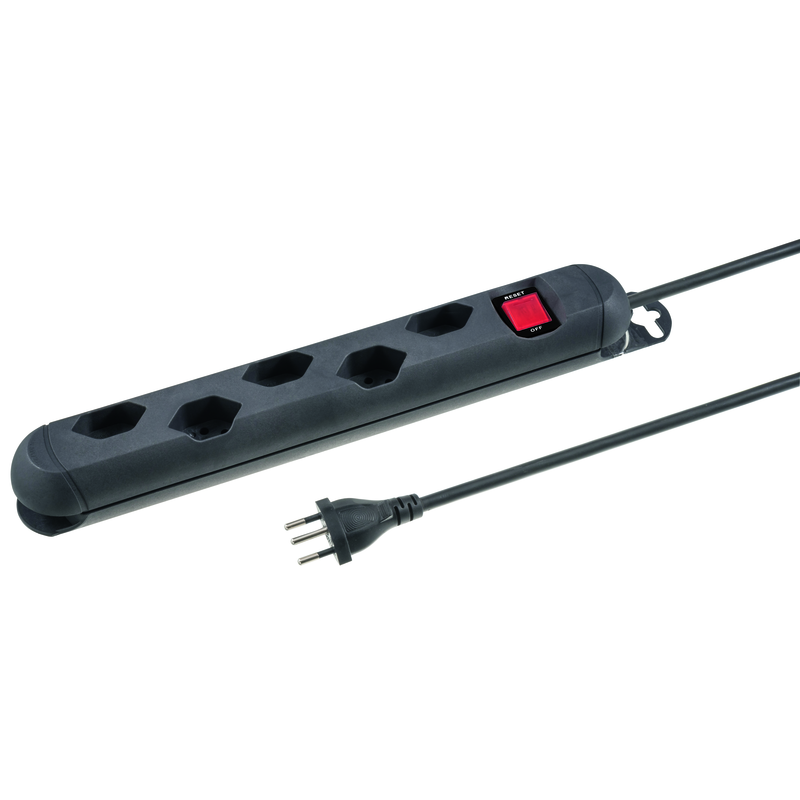 Presa multipla STRONG 5xT13 5m con interruttore e magneti nr