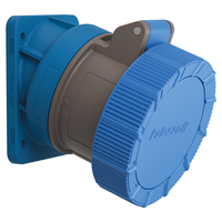 CEE 20° Winkel-Steckdose 32/3 230V 6h vernickelt