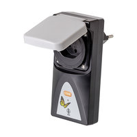 INTERTECHNO Funk-Outdoor-Zwischenstecker GRR-3500 (max. 2300W) IP44 sw/gr