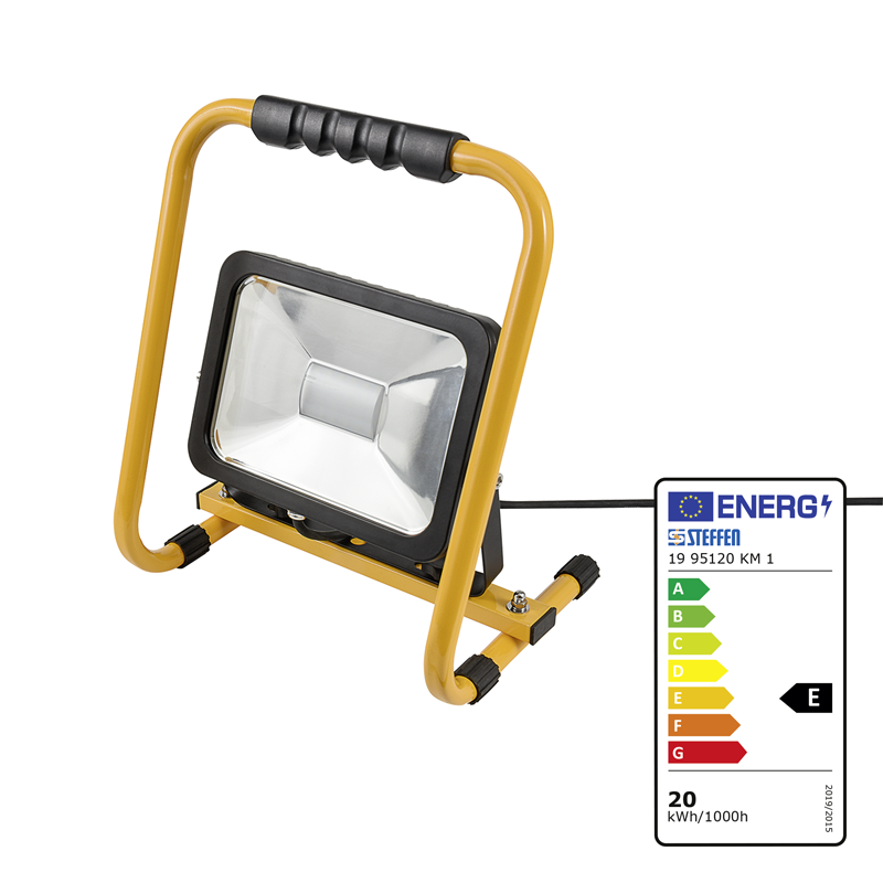 WORKLIGHT projecteur lampe LED 20W avec poignée de support 5m