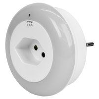 Veilleuse LED blanc/bleu/vert, avec prise T13